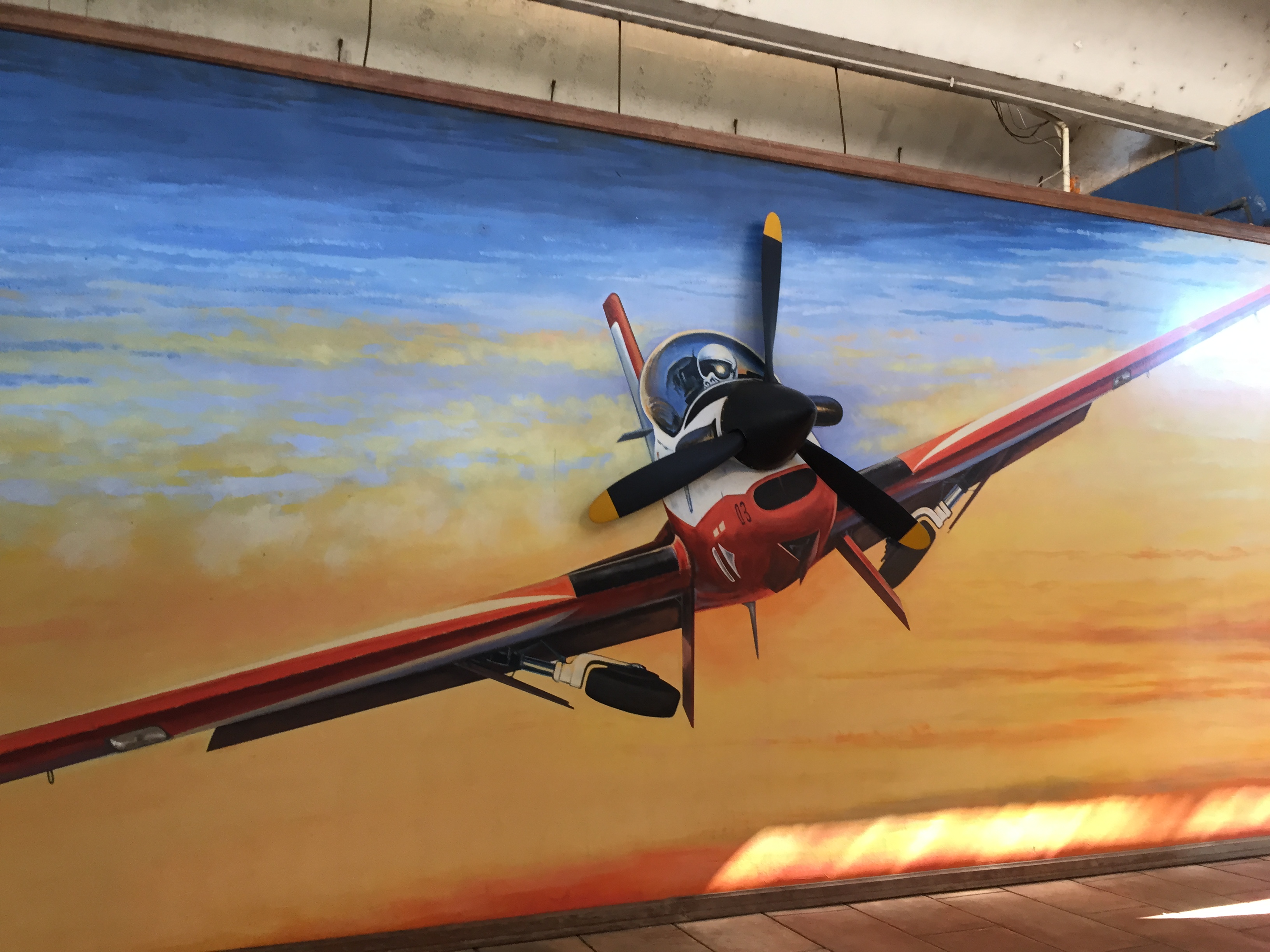 plane with prop art